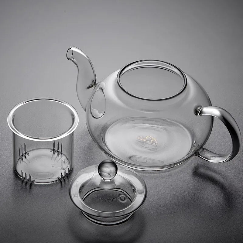 corecup© floral glass teapot