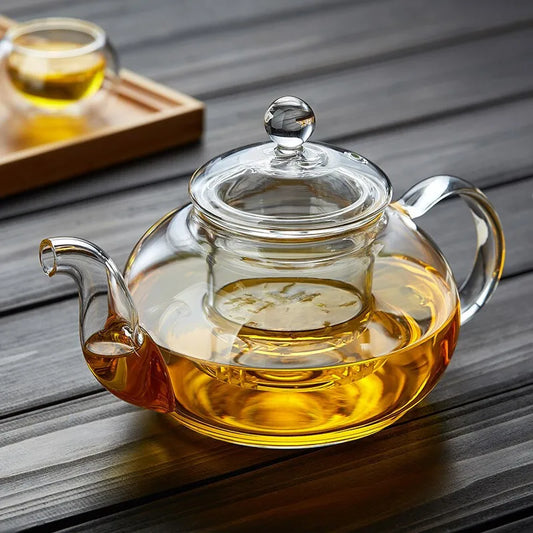 corecup© floral glass teapot