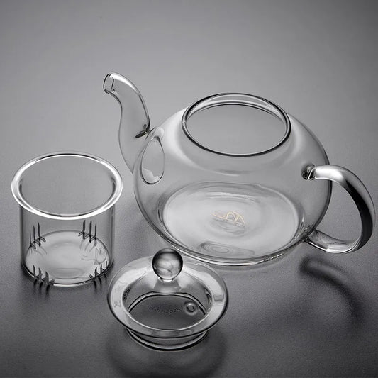 corecup© floral glass teapot